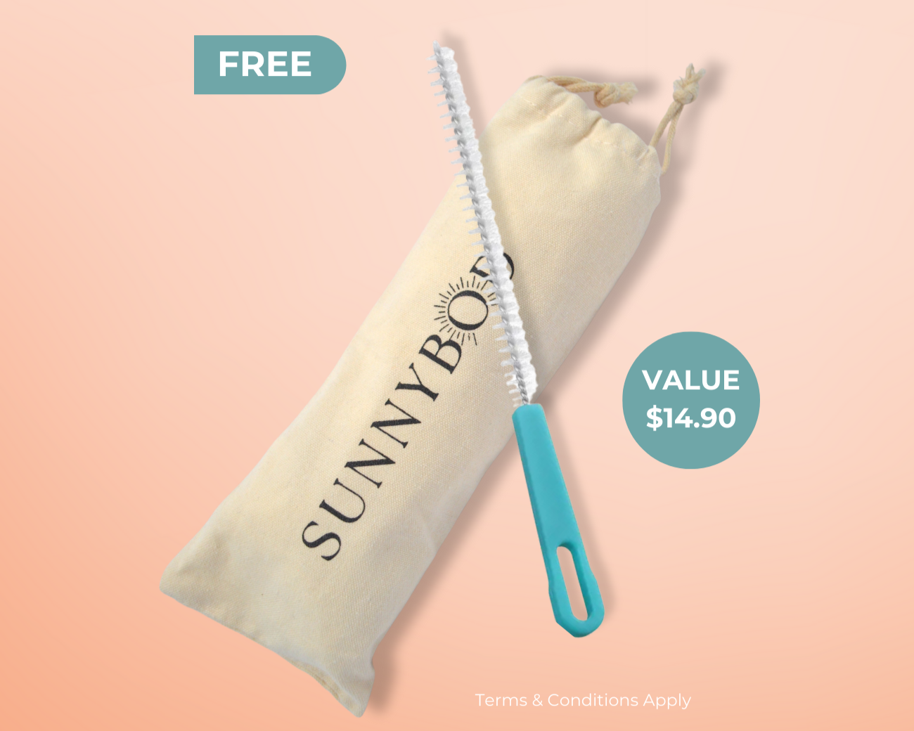 Get a free sunscreen travel pouch and and canister cleaning brush with every purchase. Valued at $14.90 AUD.