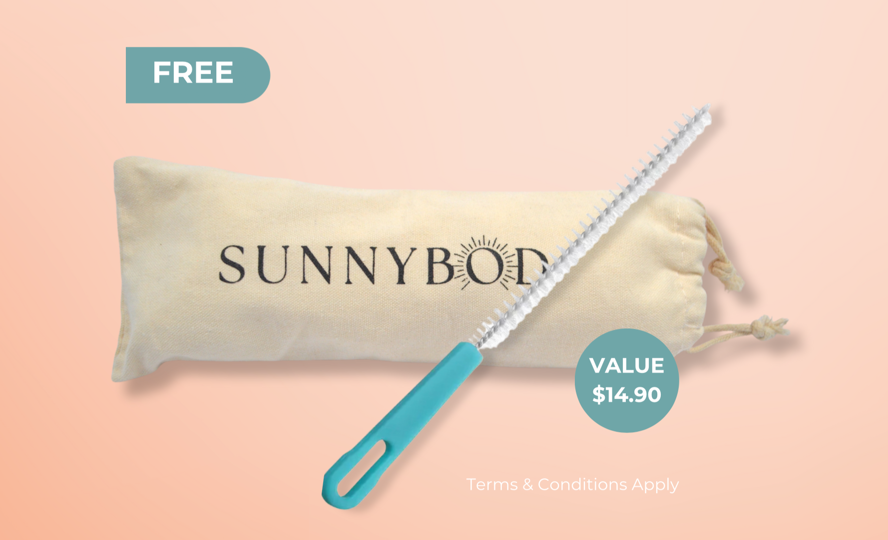SUNNYBOD™ Refillable Sunscreen Applicator. Free Brush Pouch and Cleaning Brush. 